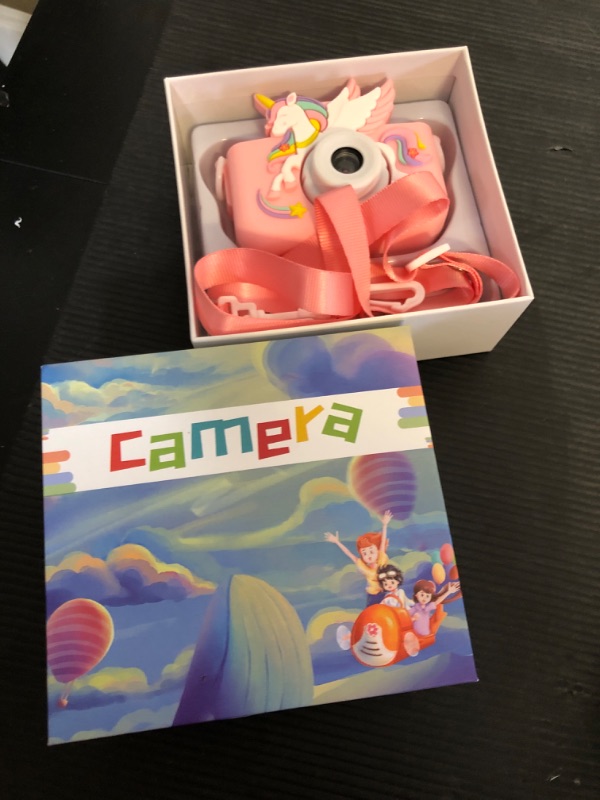 Photo 1 of Upgrade Kids Camera for Boys Girls, Toddler Digital Selfie Camera with Cute Protective Cover and 32G SD Card, Christmas Birthday Gifts Toys for 3 4 5 6 7 8 9 10 11 12 Years Old Little Girls and Boys