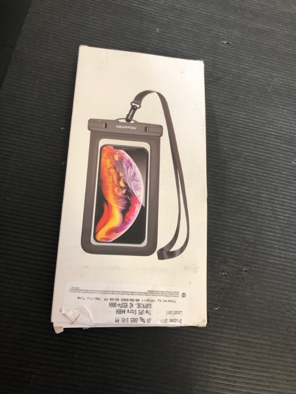 Photo 1 of  8.5” Waterproof Cell Phone Pouch - Universal Water Proof Dry Bag Case with Neck Lanyard - Underwater Clear Cellphone Holder Large Protector for iPhone Samsung Galaxy for Beach Pool Swimming