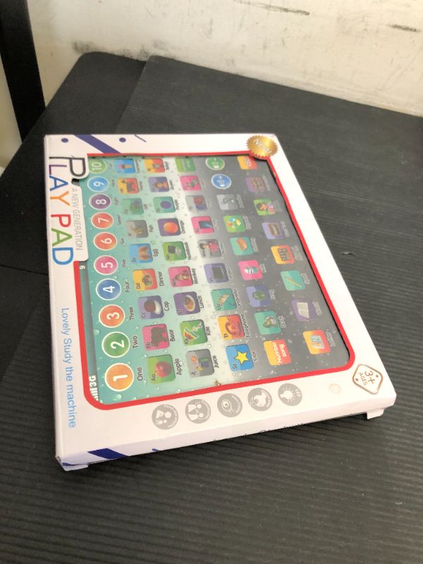 Photo 1 of Kids Tablet Learning Pad Toddler Tablet with ABC Word Song Music Number Electronic Interactive Toy for Educational Preschool Boys & Girls 3 4 5 Years Old