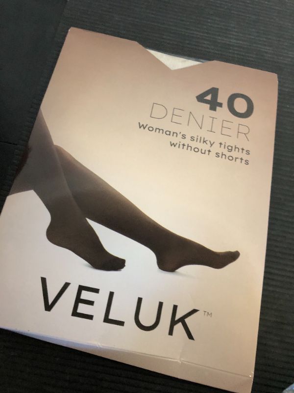 Photo 1 of Veluk Sheer Tights For Women 40 Denier Without Shorts, Matte Surface, Flat Seams, Comfortable Belt and Cotton Gusset