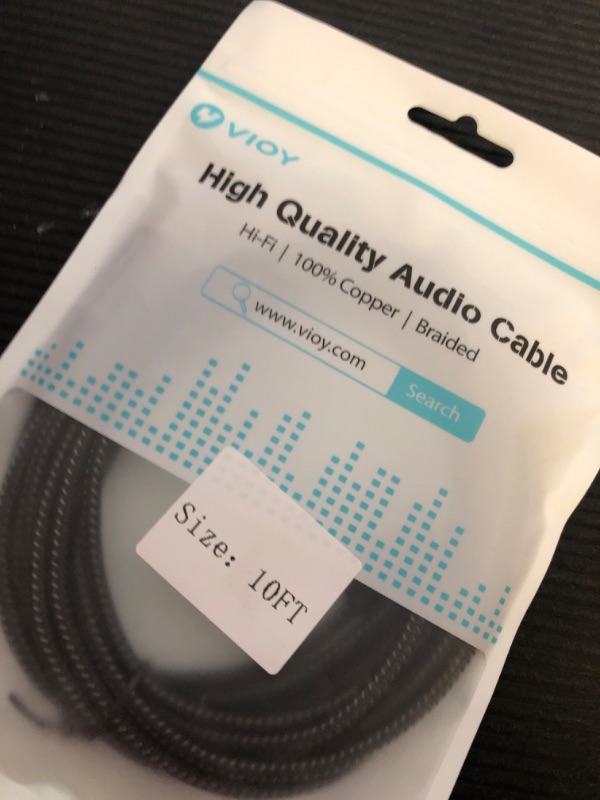 Photo 1 of VIOY Headphone Extension Cable 10 FT,[Copper Shell, Hi-Fi Sound] 3.5 mm Male to Female Stereo Audio Cable Nylon Braided Aux Cord for Smartphones, Tablets, Media Player