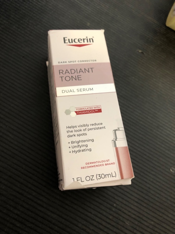 Photo 1 of Eucerin Radiant Tone Dual Serum Dark Spot Corrector, Dark Spot Serum with Thiamidol and Hyaluronic Acid, Helps Visibly Reduce the Look of Persistent Dark Spots, 1 Fl Oz Bottle