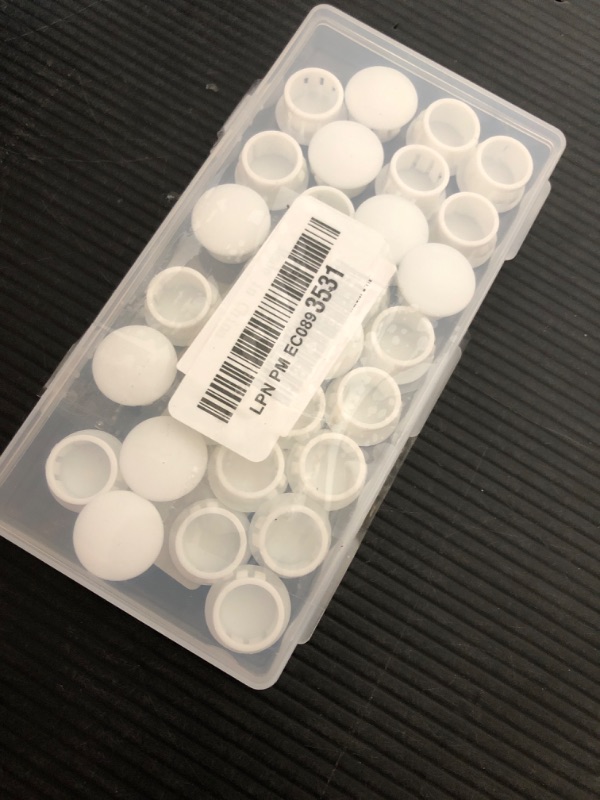 Photo 1 of ZYYC 30 Pcs White Hole Plugs 16mm (5/8'') White Plastic Hole Plugs White Plastic Plugs for Holes Hardware Plugs Cabinet Hole Plugs Screw Hole Plugs Plastic Plugs for Holes (White)