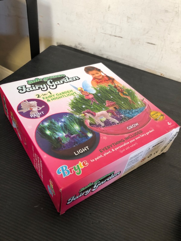 Photo 1 of Bryte All-Inclusive Unicorn Fairy Garden Kit with LED Lights, Paint Set, Crystal Rock, Grow Your Own Garden & Play, Birthday Gift, DIY Science Kit, STEM Arts and Crafts Toys for Boys Girls Aged 4-12