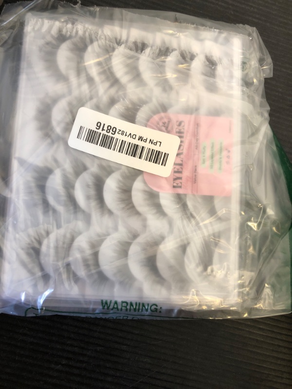 Photo 1 of Bepholan False Eyelashes 14 Pairs Eye Lash Pack Natural Look,3D Fluffy False Lashes Soft Band Faux Mink Strip Lashes Thick Fake Eye Lashes?CJ02)