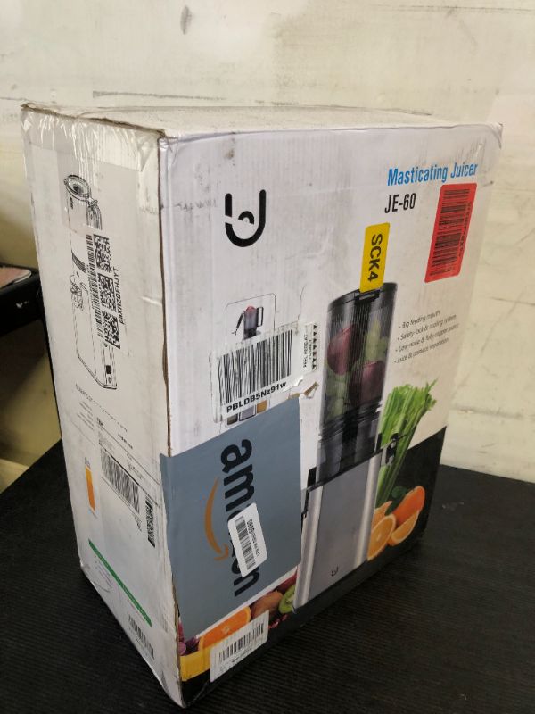 Photo 1 of Masticating Juicer Machines, 5.3" Inch Feeding Chute Supports Whole Fruits and Vegetables?350W Slow Cold Press Juicer?Easy to Clean, Light-Stainless Steel
