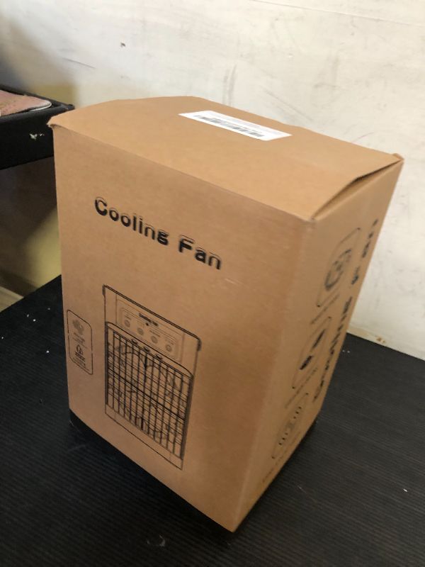 Photo 1 of Portable Air Conditioners, Dual Motor & Fan Blades Evaporative Air Cooler with Remote, 3 Speeds & 3 Mist, Colorful Night Light Cooling Fan with 2-8H Timer, Personal AC Unit for Bedroom Office