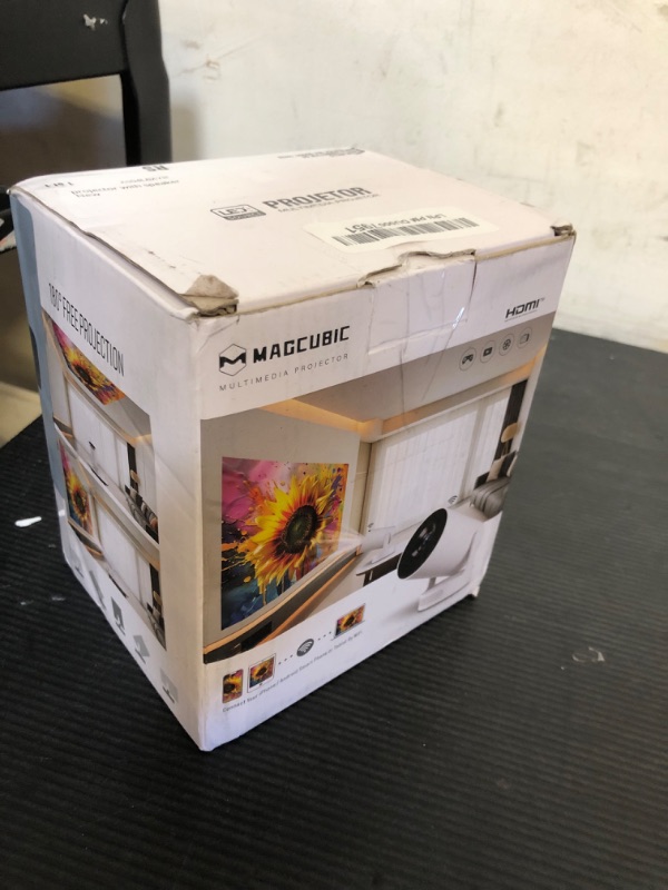 Photo 1 of Magcubic Mini Projector 4K support with WiFi 6 and Bluetooth 5.4, 5w Soundbase Speaker, Auto Vertical Keystone 180°Rotatable Portable Proyector for Home Bedroom Outdoor HY300Pro+