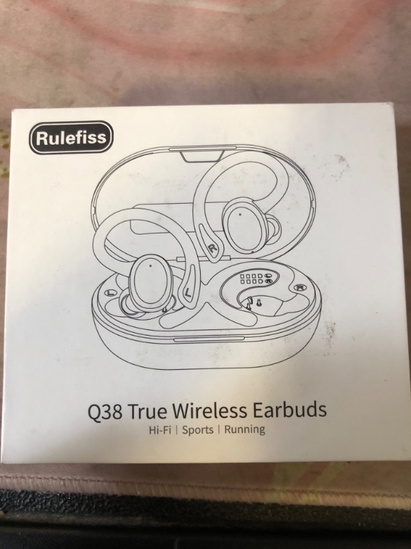 Photo 1 of Wireless Earbuds Sport, 2025 Bluetooth 5.4 Headphones Bass Hi-Fi Stereo Over Ear Buds, 56Hrs Noise Cancelling Headset with Earhook, IP7 Waterproof Earphones Workout Running for Laptop Pad Android iOS