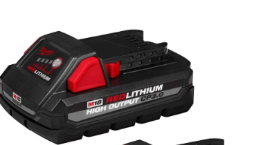 Photo 1 of Milwaukee 48-11-1837 M18 18 Volt High Output CP 3.0 Ah Lithium-Ion Slide Battery, ---(Non-Retail Packaging)