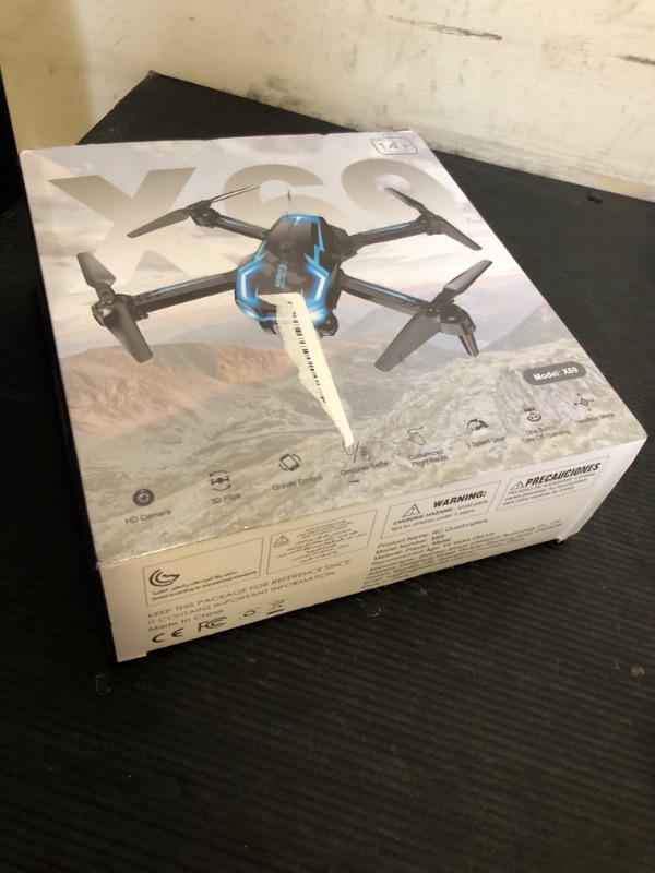 Photo 1 of Drone with Camera for Adults, 2K HD FPV Drones with Upgrade Altitude Hold, One-Key Take Off/Landing, Speed Adjustment, Headless Mode, 2 Batteries, Toys Gifts for Teen Boys Girls, Beginner