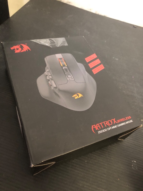 Photo 1 of Redragon M811 PRO Wireless MMO Gaming Mouse, 15 Programmable Buttons RGB Gamer Mouse w/Ergonomic Natural Grip Build, 10 Side Macro Keys, Software Supports DIY Keybinds & Backlit