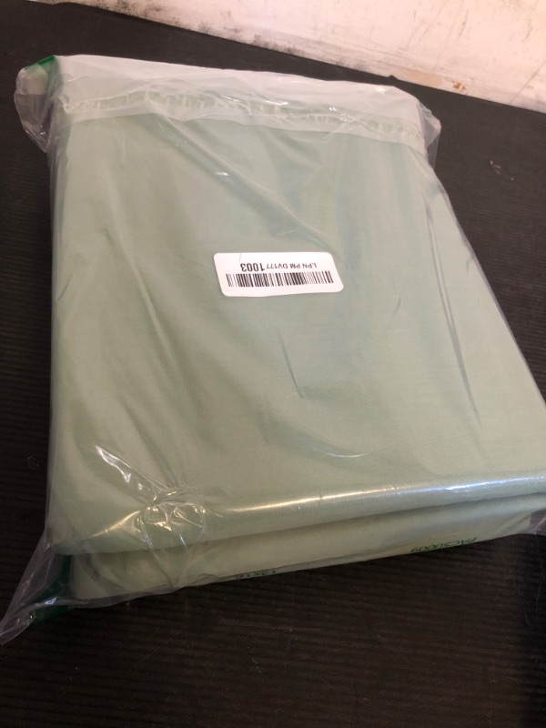 Photo 1 of Bedsure 100% Washed Cotton Duvet Cover Queen - Green Minimalist Cotton Duvet Cover Linen Like - 3 Pieces GentleSoft™ Plain Simple Bedding Set with 2 Pillow Shams (Green, Queen, 90"x90")