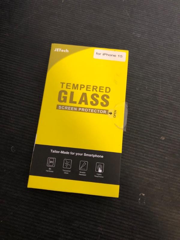 Photo 1 of JETech Privacy Screen Protector for iPhone 15 6.1-Inch, Anti-Spy Tempered Glass Film with Easy Installation Tool, 2-Pack