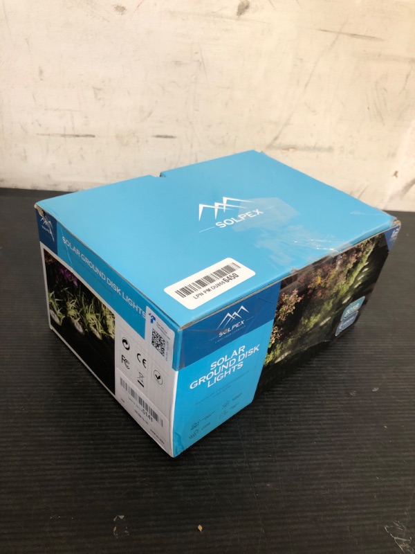 Photo 1 of SOLPEX Solar Lights Outdoor Waterproof, 12 Pack Solar Ground Lights, Solar Garden Lights Landscape Lighting for Pathway Driveway Patio Backyard Walkway (Cool White)