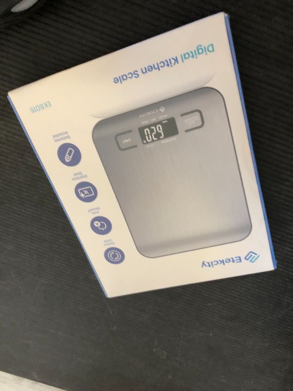Photo 1 of Etekcity Food Kitchen Scale, Digital Grams and Ounces for Weight Loss, Baking, Cooking, Keto and Meal Prep, LCD Display, Medium, 304 Stainless Steel