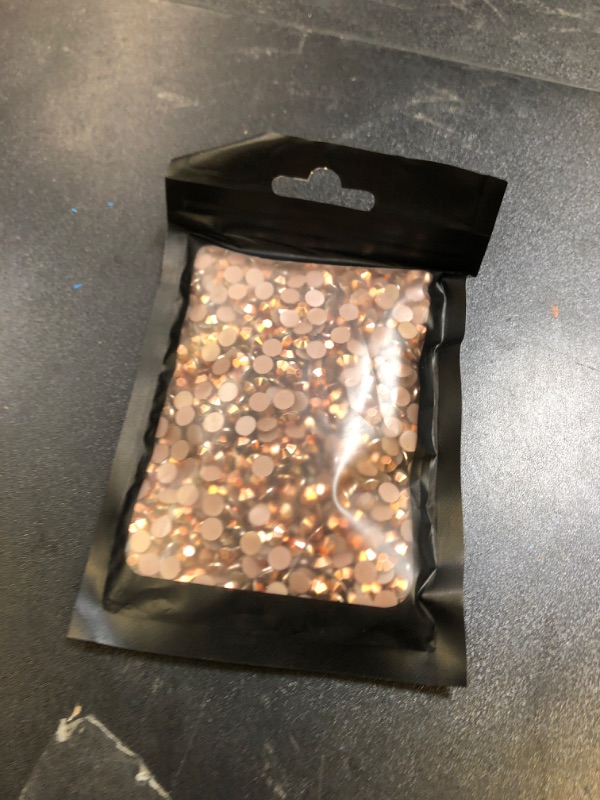Photo 1 of 1440 Pcs SS20 5mm Flatback Rhinestones for Nails Art Crafts Glitter Round Shine Gems AB Crystals DIY Clothes Shoes ?Bronze AB?