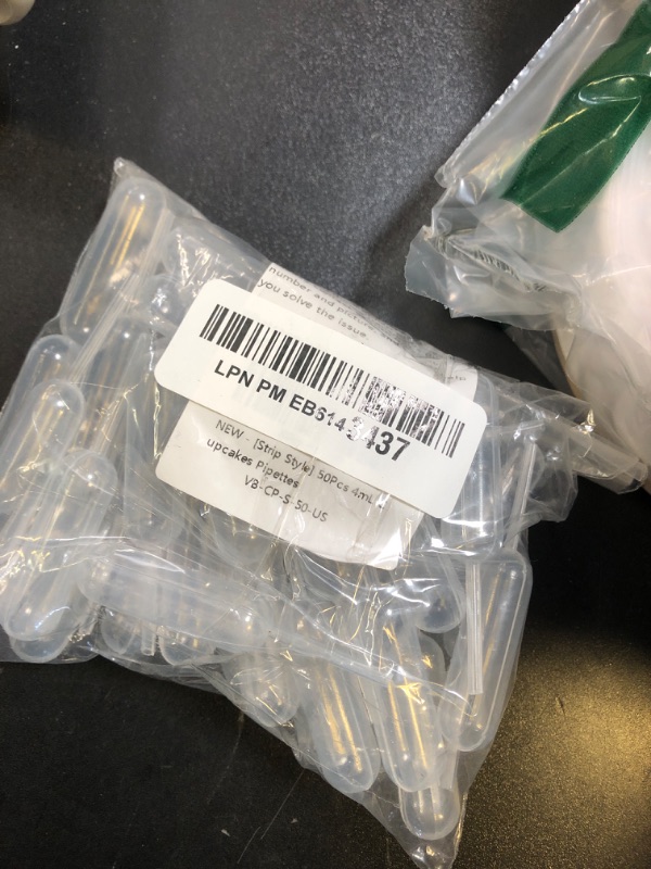 Photo 1 of [Strip Style] Vabiooth 50Pcs 4mL Cupcakes Disposable Plastic Transfer Pipettes Liquid Dropper for Chocolate or Strawberries Cupcakes, Ice Cream, Mini Cakes, Waffles, Children's Painting