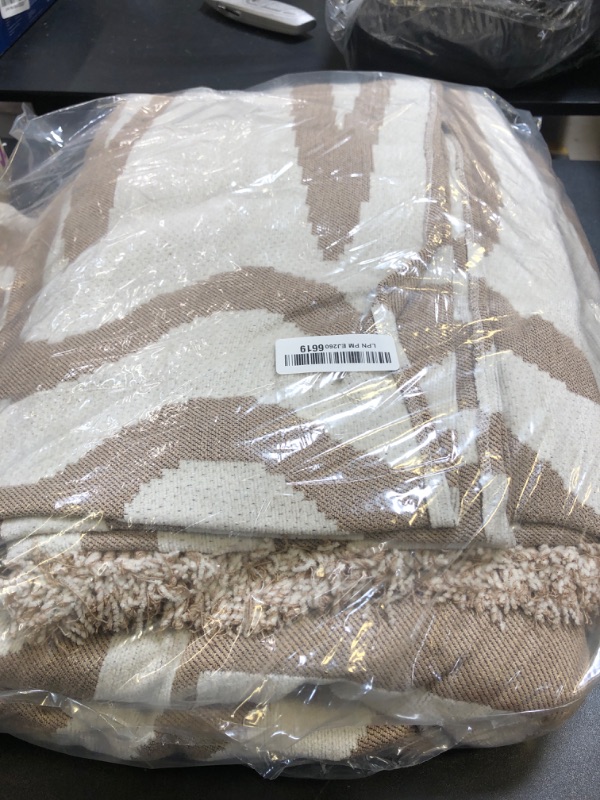 Photo 1 of OstepDecor Boho Sectional Couch Covers 2 Pieces, L Shaped Sofa Cover, Chenille Couch Cover for Dogs Washable, Couch Cover Blanket, Sofa Slipcover for 2-3 Cushion Couch (71"x110"+71"x118", Khaki)