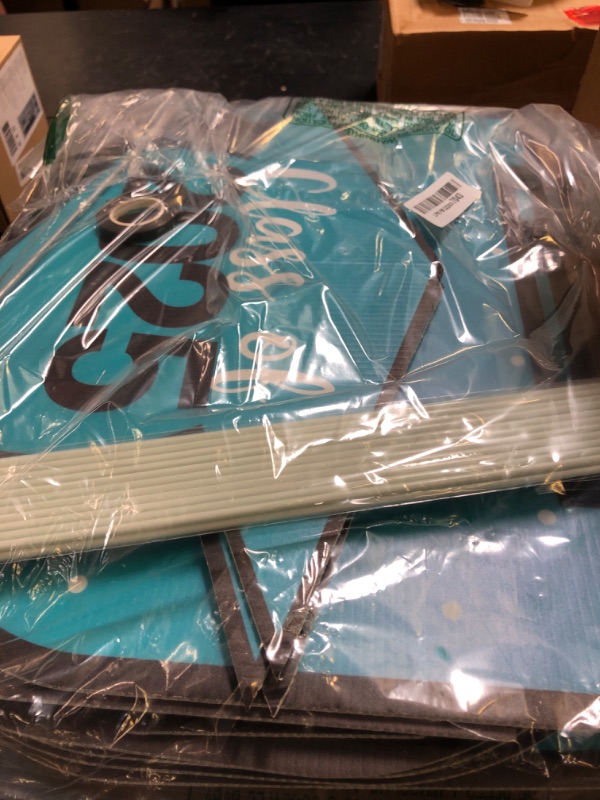 Photo 1 of Tatuo 11 Pcs Graduation Yard Sign Decorations Congrats Graduation Lawn Signs 2025 Grad Yard Decor with 23 Stakes for Outdoor Grad Party(Simple Style,Teal)