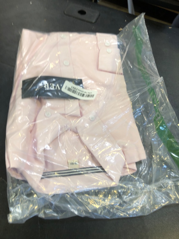 Photo 1 of J.VER Boy's Long Sleeve Oxford Dress Shirts Solid Casual Button Down Collar Shirt Kids Formal Uniform Tops Light Pink 14 Years-15 Years