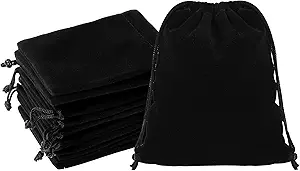 Photo 1 of Crafts Mini 2x3 Black Velvet Drawstring Bags