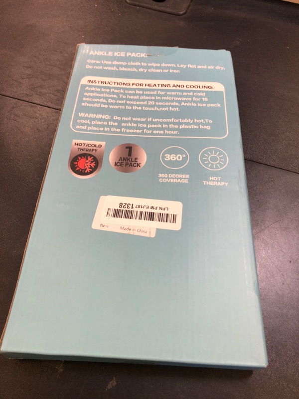 Photo 1 of Ankle Ice Pack Wrap for Swelling, Reusable Ankles Ice Pack for Sprained Ankle Injuries, Cold Therapy Sock Compression, Plantar Fasciitis Relief, Achilles Tendonitis, Sore Feet, Foot & Heel (XL Size)