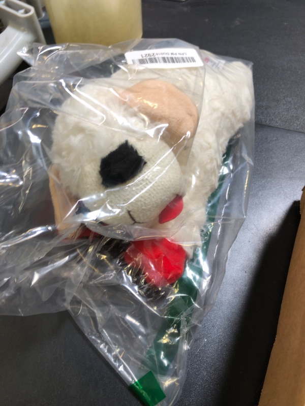 Photo 1 of Multipet Lamb Chop Dog Plush Toy - Squeaky Dog Toy for Small & Medium Dogs - Extra Soft Plush Dog Toy - Stuffed Animal Dog Toy for Cuddling & Playing - Cute Pet Toy (10", Cream, 5 Squeakers)