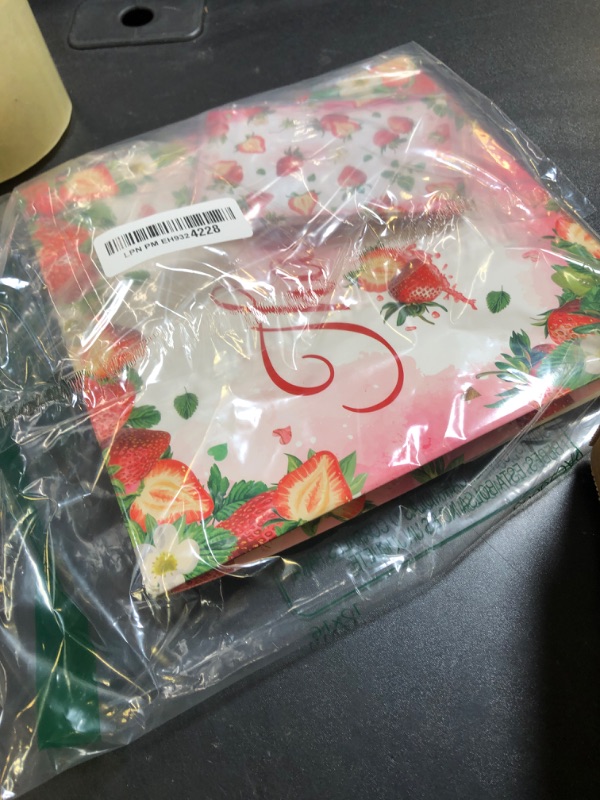 Photo 1 of 51Pcs Strawberry Diaper Raffle Tickets with Box for Baby Shower Games, A Berry Sweet Baby Is On The Way Diaper Raffle Card Box for Gender Reveal Baby Shower Raffle Oh Baby Party Decoration Card Boxes