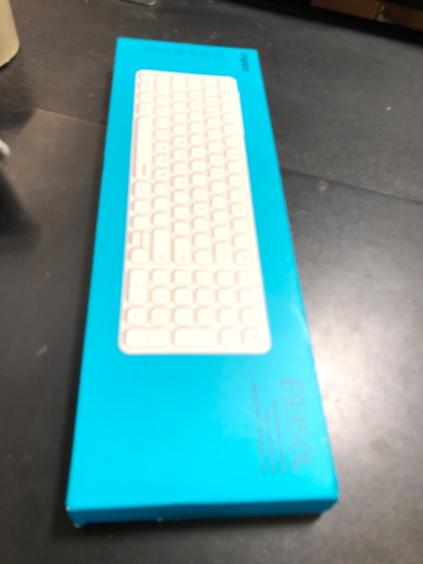 Photo 1 of Rapoo E9350L Multi-Device Wireless Keyboard, Blade-Series E9350L 99-Key Ultra-Thin Keyboard, Support 4 Devices, Low-Profile, Quiet, USB-C, Rechargeable, Al-Alloy Frame, for Windows/Mac/Linux/Chrome