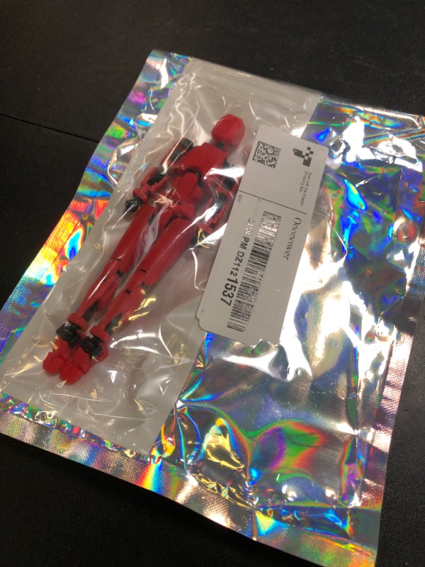 Photo 1 of (Assembly Completed) T13 Action Figure Set, Titan 13 Robot Action Figure 3D Printed robo 13 Lucky 13 Articulated, Dummy Gift for Collectors Desktop Decorations, Black Green/Red Black