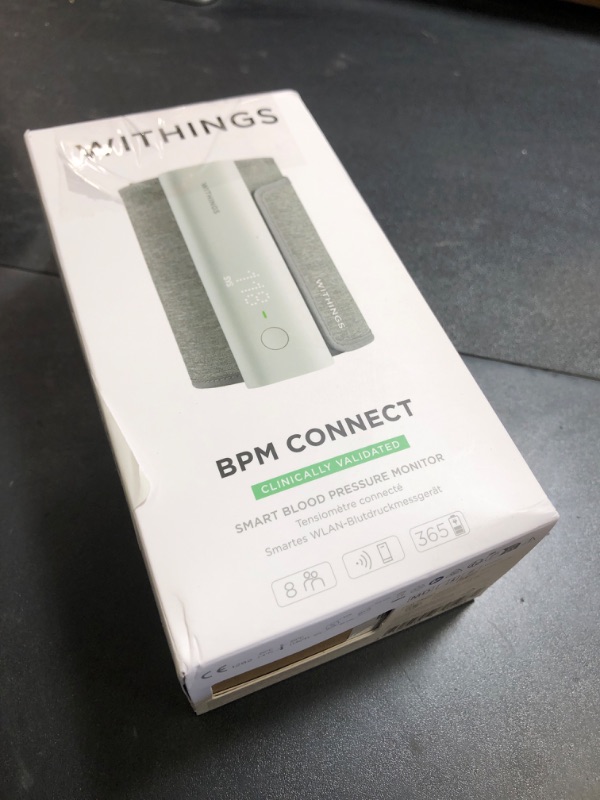 Photo 1 of Withings BPM Connect - Digital Blood Pressure Cuff & Heart Rate Monitor - Blood Pressure Machine Arm Cuff, FDA Cleared, FSA/HSA Eligible, IOS & Android