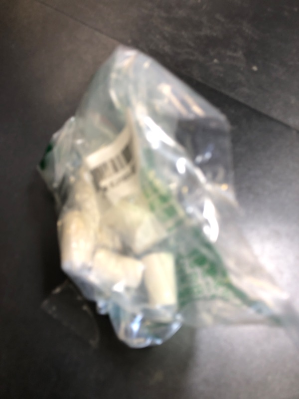Photo 1 of uxcell White Tapered Shaped Solid Rubber Stopper for Lab Tube Stopper Size 1 10Pcs