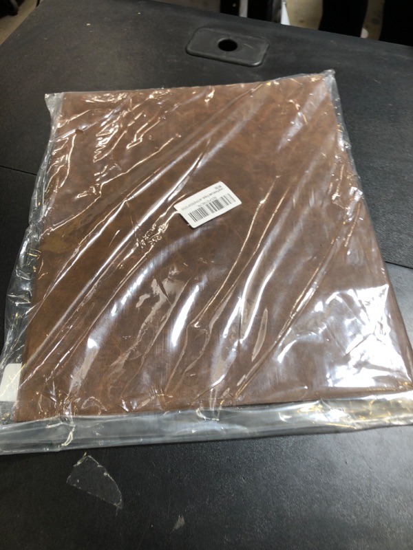 Photo 1 of Laserable Leatherette Sheets with Heat Press Adhesive Backing Iron On Hat,Blank Faux Leather Patches for Laser Engraving,Engravable/Engraver Leather Material/Accessories(Rustic Brown-5 Large Pieces)