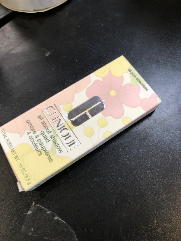Photo 1 of Clinique All About Shadow Quad | Long Lasting, Crease + Fade Resistant + Safe For Sensitive Eyes, Pink Chocolate, 0.11 Ounce