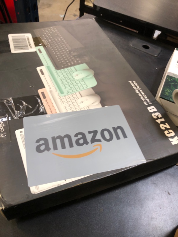 Photo 1 of Wireless Keyboard and Mouse Combo, 2.4G Lag-Free Keyboard Set with Ergonomic Wrist Rest, Phone Holder, Silent Keyboard Cordless Set for Computer, Batteries Included, Laptop, PC, Mac, Windows -SABLUTE