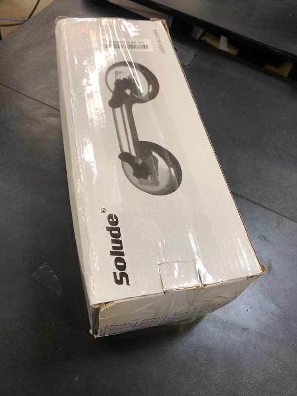 Photo 1 of SOLUDE 2 Pack Glass Suction Cup,Aluminium Heavy Duty Vacuum Lifter for Moving Glass/Window/Tiles/Mirror/Granite,Double Gripper Sucker Plate,Yellow