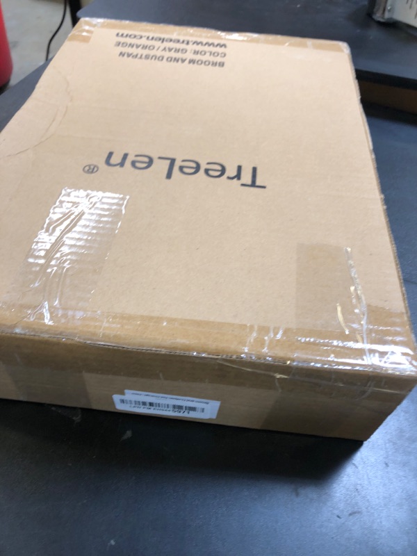 Photo 1 of TreeLen Broom and Dustpan Set with 52" Long Handle for Home Kitchen Room Office Lobby Floor Use Upright Stand Up Stand Up Broom with Dustpan Combo