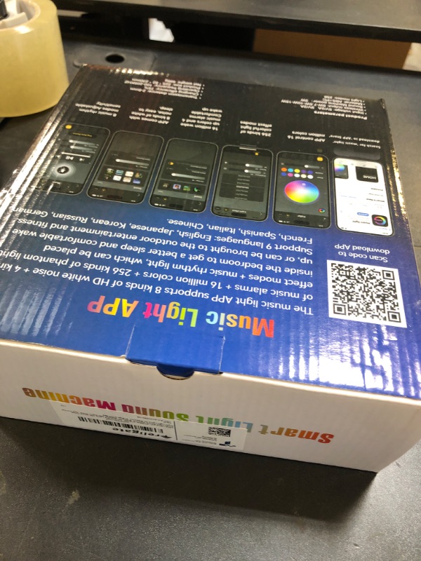 Photo 1 of Treligate Table Lamp with Wireless Charger, Atmosphere Lamp with White Noise, Smart Light Sound Machine, Bluetooth Speaker with Alarm Clock, App Control Night Light Lamp for Bedroom?Large G ?NH-69?