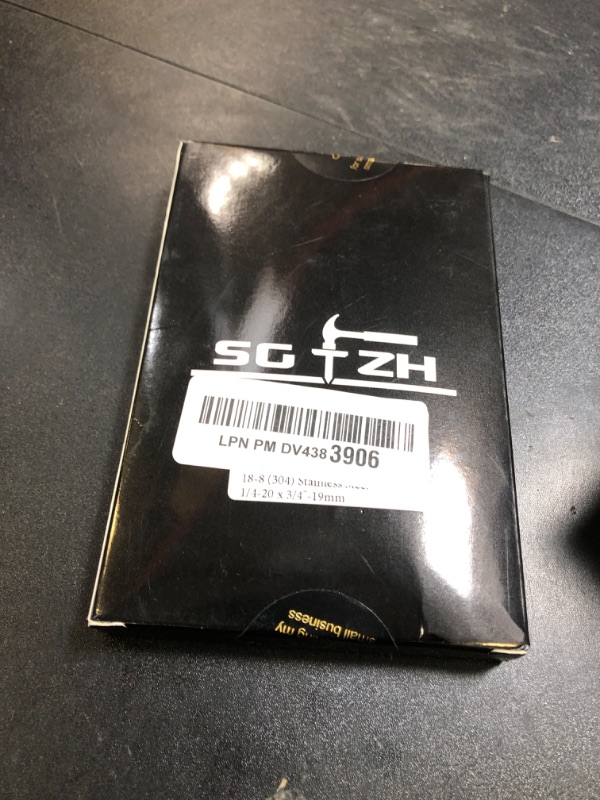 Photo 1 of 1/4-20 x 3/4" Hex Head Screw Bolt, 20Pcs 18-8 (304) Stainless Steel, Fully Threaded, Plain Finish, by SG TZH