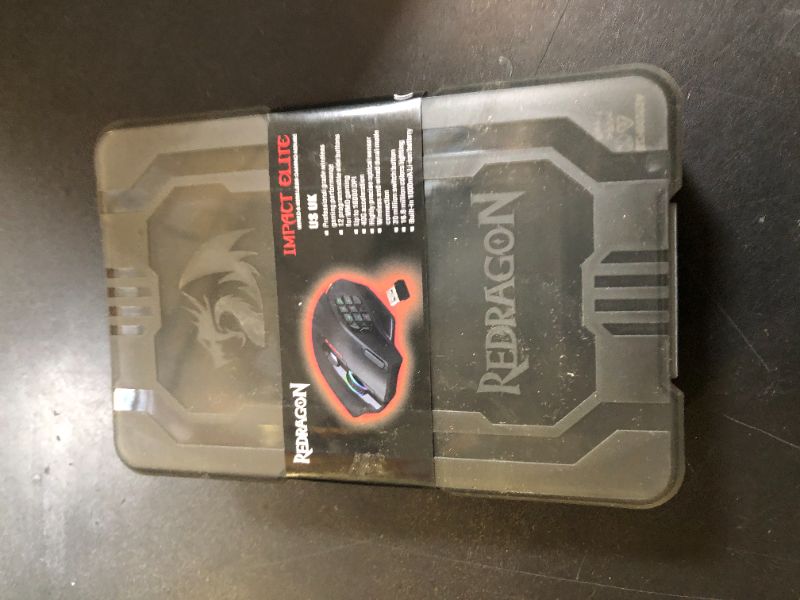 Photo 1 of Redragon M913 Impact Elite Wireless Gaming Mouse, 16000 DPI Wired/Wireless RGB Mouse with 16 Programmable Buttons, 45 Hr Battery and Pro Optical Sensor, 12 Side Buttons MMO Mous