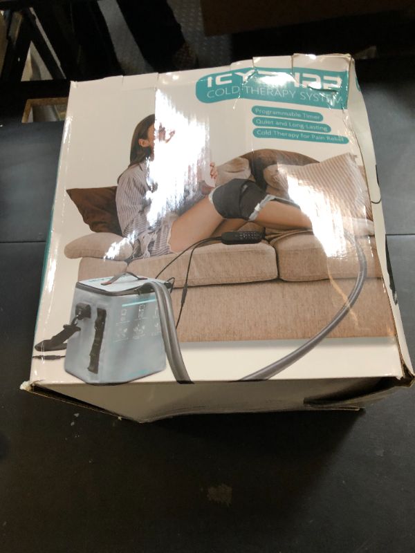 Photo 1 of ICYTHRP Cold Therapy Machine with Programmable Timer, Portable Ice Machine for Knee After Surgery, Knee Replacement Recovery System for Pain Relief w/Compression Pad for Shoulder, Hip and Ankle