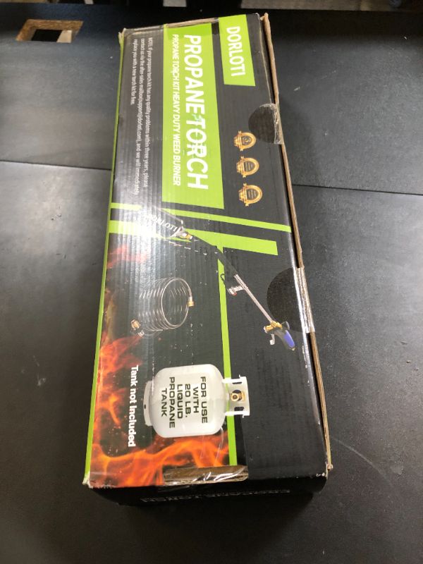 Photo 1 of Propane Torch Weed Burner Kit,High Output 2,400,000 BTU with Storage Bag,Heavy Duty Self Igniter Blow Torch with Turbo Trigger and 10FT Hose,Flamethrower for Weeding,Roofing,Melting Ice