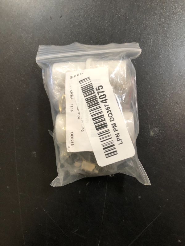 Photo 1 of 2 Pieces Washing Machine Drain Hose Connectors, Fit for 0.8 Inch, Hose Washer Extension Adapter with 4 Pieces Drain Hose Clamps for Washing Machine Dishwasher Water Pipe