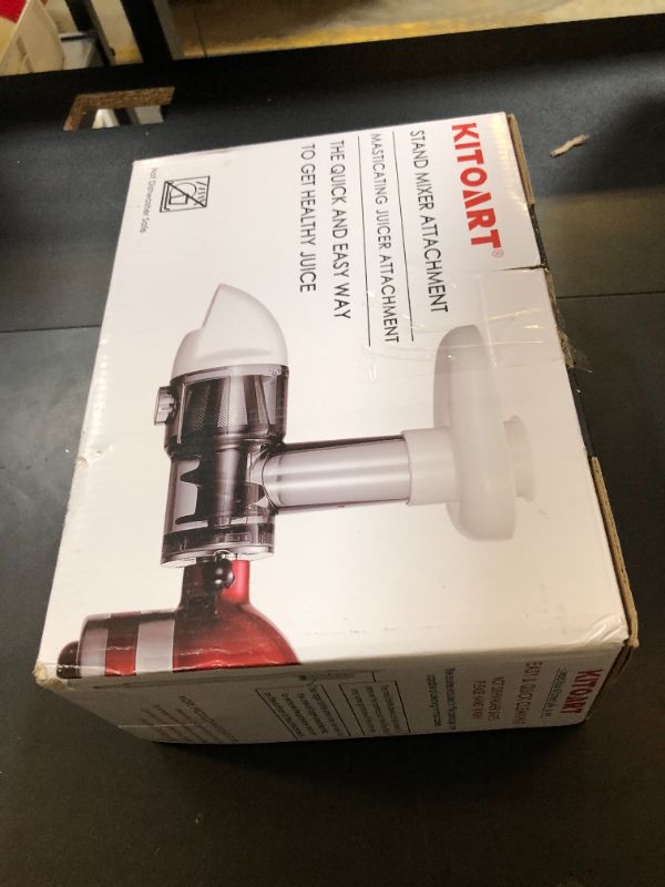 Photo 1 of Masticating Juicer Attachment for KitchenAid Stand Mixers, Masticating Juicer, Slow Juicer Attachment for KitchenAid Stand Mixers, White(Machine/Mixer Not Included)