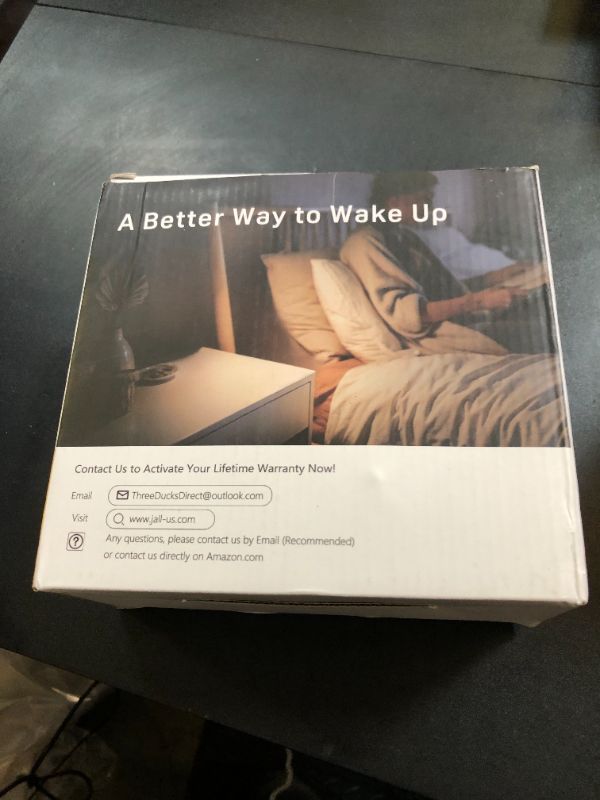 Photo 1 of Wake Up Light Sunrise Alarm Clock for Kids, Heavy Sleepers, Bedroom, White Noise Sound Machine with 5W Stereo Bluetooth Speaker, 25 Natural Sounds, Dual Alarms, 17 Color Night Lights, Ideal for Gift