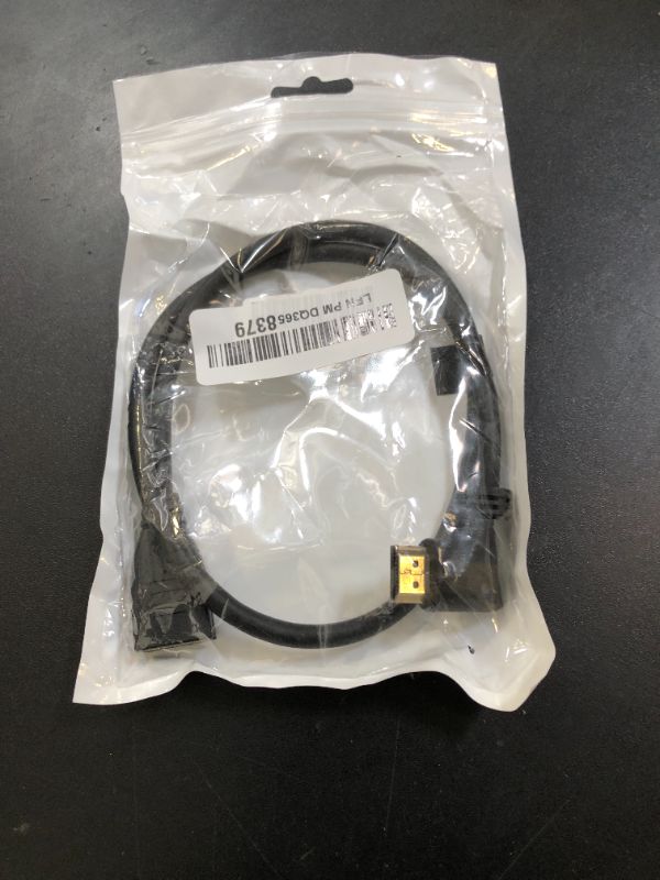 Photo 1 of Kework 2 Feet 48Gbps HDMI 8K@60Hz Extension Ultra HD Cable, Straight Female to Left Angle Male HDMI 2.1 Extender High Speed Shield Cord for Xbox TV PS4 PS5 Switch, Support 4K@120Hz, 3D Dynamic HDR