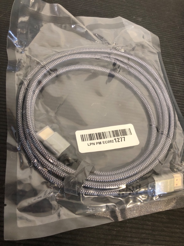 Photo 1 of Highwings 8K 10K 4K HDMI Cable 48Gbps 6.6FT/2M, Certified Ultra High Speed HDMI Cable Braided Cord-4K@120Hz 8K@60Hz, DTS:X, HDCP 2.2 & 2.3, HDR 10 Compatible with Roku TV/PS5/HDTV/Blu-ray