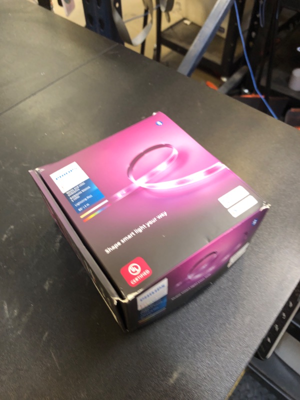 Photo 1 of Philips Hue Indoor 6-Foot Smart LED Light Strip Plus Base Kit - Color-Changing Single Color Effect - 1 Pack - Control with Hue App - Works with Alexa, Google Assistant and Apple HomeKit