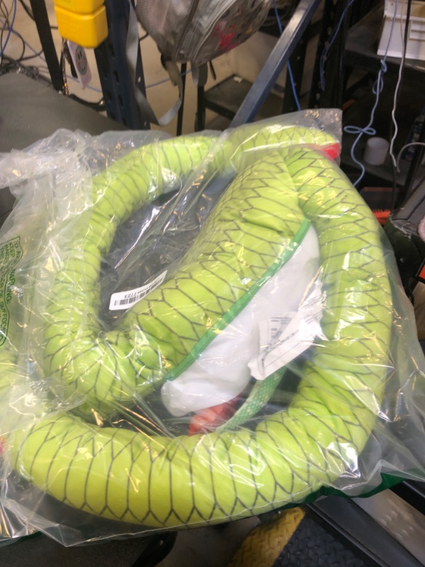 Photo 1 of MorisMos Giant Snake Stuffed Animal Mommy with Babies, Realistic Stuffed Snakes Plush Toy, 80" Long Green Boa Constrictor for Kids, Girls, Boys, Halloween, 3 Snake Babies, 2 Snake Eggs